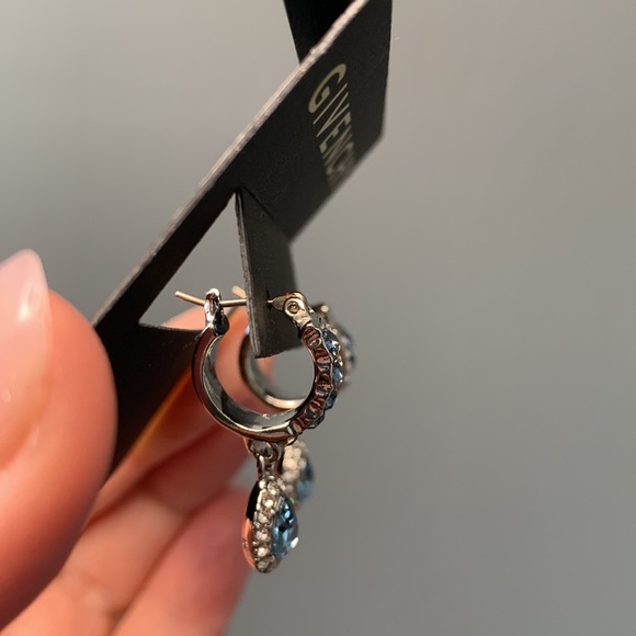 NWT - Givenchy Blue and Silver Drop Earrings - Picture 6 of 7